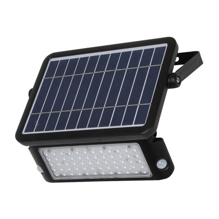 Solárny LED reflektor s integrovaným 10W solárnym panelom, Denná biela, 1100lm