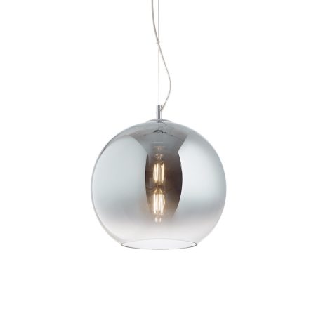 Moderný luster so sférickým difúzorom vo vyblednutej chrómovej farbe NEMO SP1 D30 | Ideal Lux