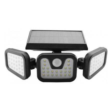 LED nástenné solárne svietidlo s pohybovým senzorom, 15W, IP65, 600lm.